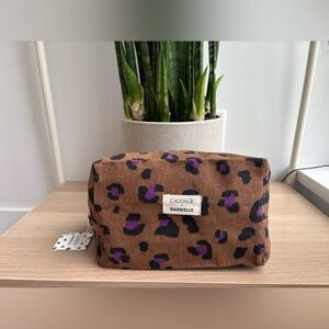 NWT - CAUDALIE x GABRIELLE | Leopard Print Cosmetic Bag